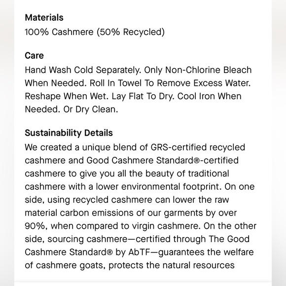 Everlane The Classic Crew in Cashmere lug  HR heather grey sweater - Picture 14 of 14